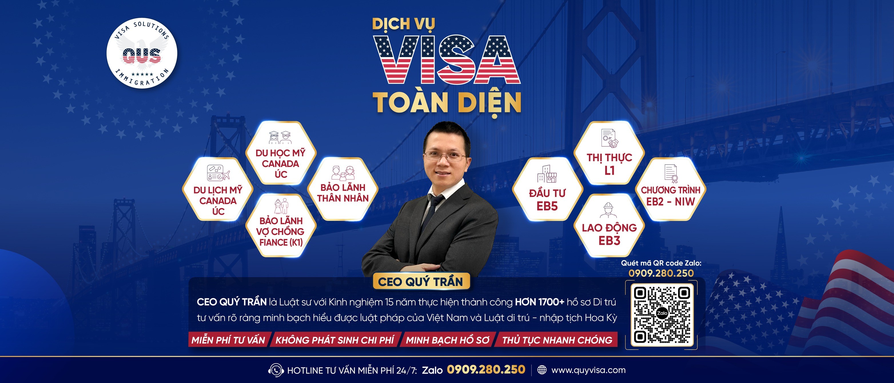Trung tâm Quy Tran Visa - Tư vấn Du học - Du lịch - Di trú - EB3 - Buôn Ma Thuật