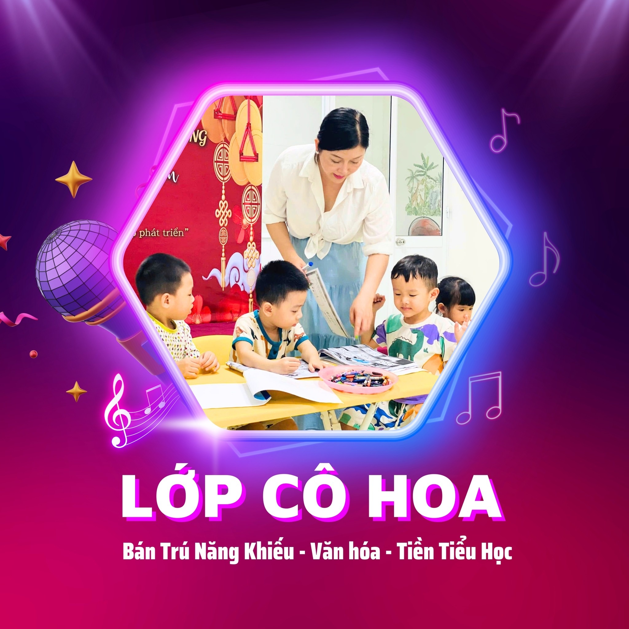 Năng Khiếu - Luyện Viết Chữ Đẹp - Bán Trú Tiền Tiểu Học Cô Hoa - Hồ Tùng Mậu